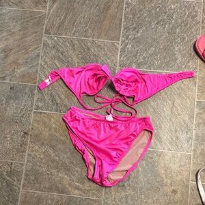 Frederick's of Hollywood Pink Bikini Set